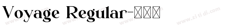 Voyage Regular字体转换